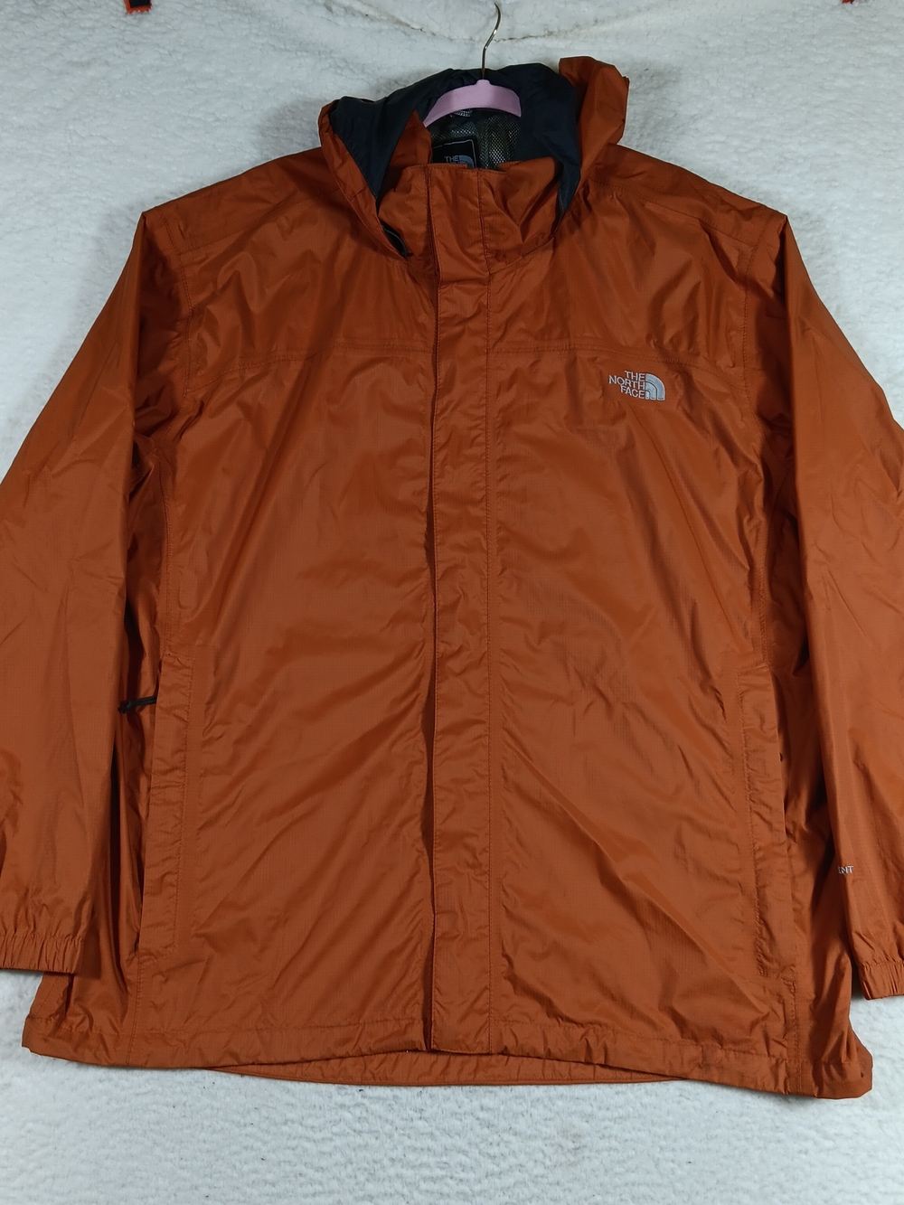 The North Face Jacket Mens XXL Orange Resolve 2 Hyvent Rain Windbreaker Outdoor